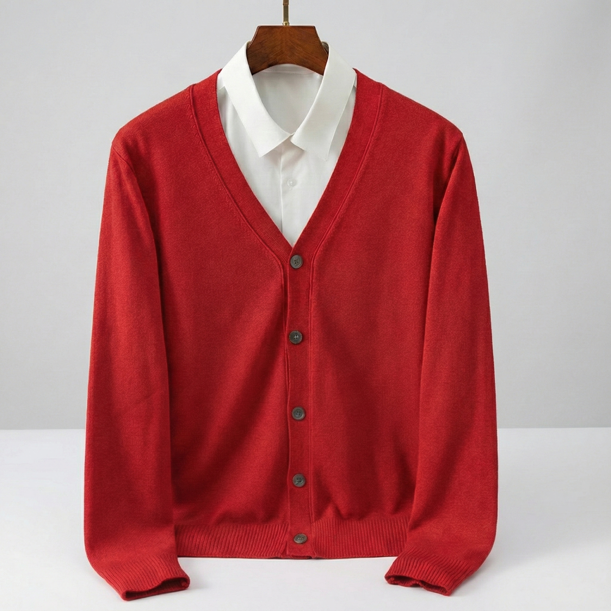 Old Money V-Neck Knit Cardigan