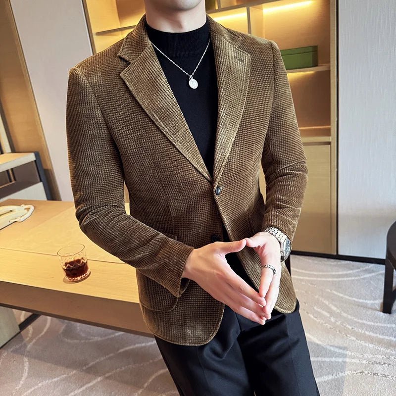 Old Money Men's Corduroy Suit Blazer – We Are Old Money