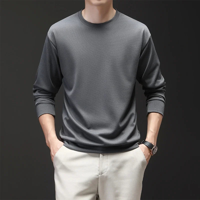 Old Money Casual Long Sleeved Round Neck - We Are Old Money C348C1E490294AB092F209D61DB4D14F