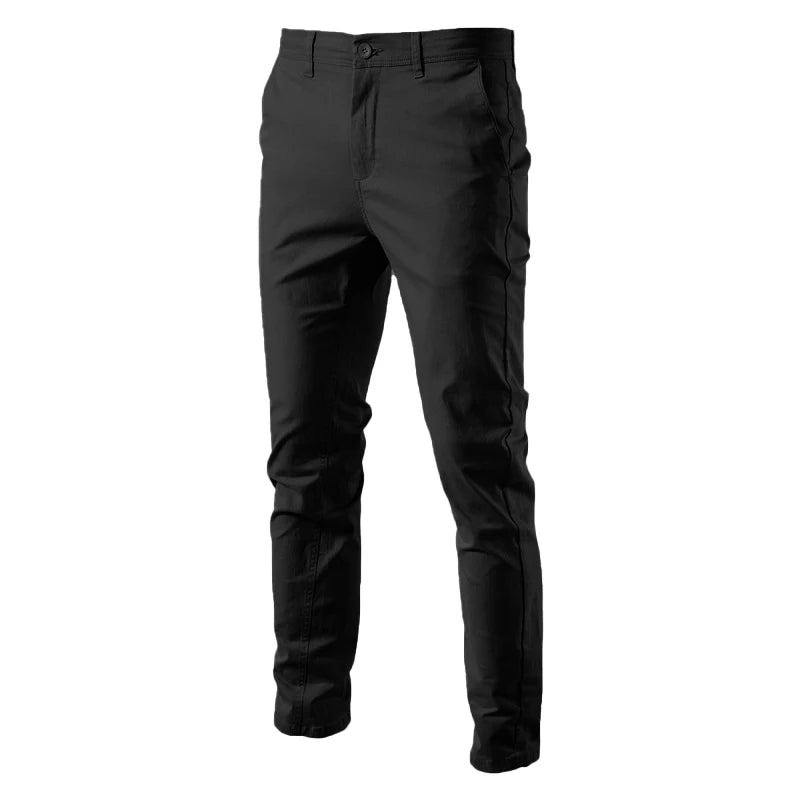 Old Money Solid Color Cotton Trousers - We Are Old Money 93B4426B3A4F463CA8D05814F6AA5817