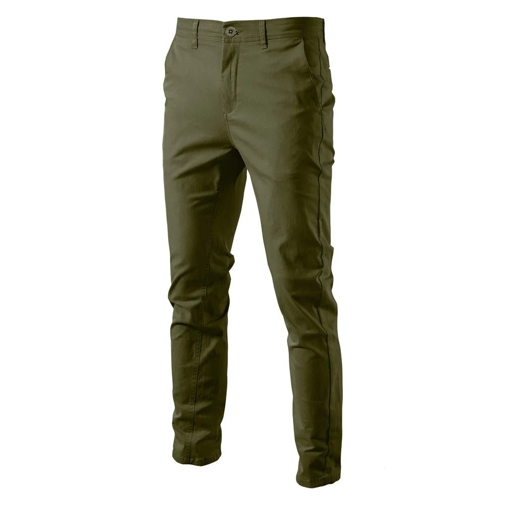 Old Money Solid Color Cotton Trousers - We Are Old Money 93B4426B3A4F463CA8D05814F6AA5817