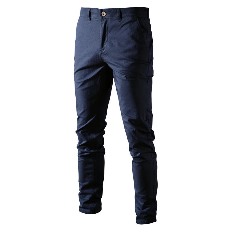 Old Money Solid Color Cotton Trousers - We Are Old Money 93B4426B3A4F463CA8D05814F6AA5817