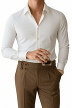 Old Money Men's Lapel Collar Shirt - We Are Old Money E7F18A27B5894349B8291BF6AE5F11F4