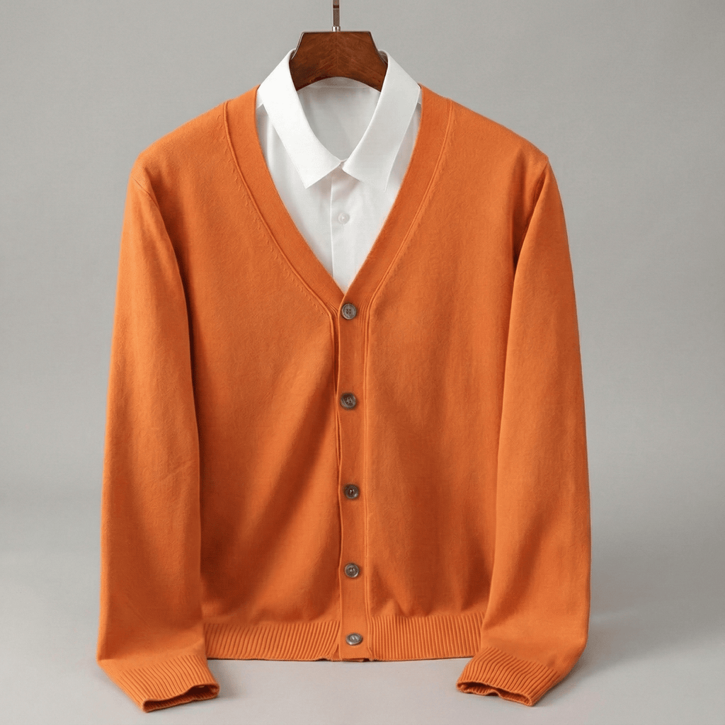 Old Money V - Neck Knit Cardigan - We Are Old Money 07326C8E67784736806A7267D8AAA1E2