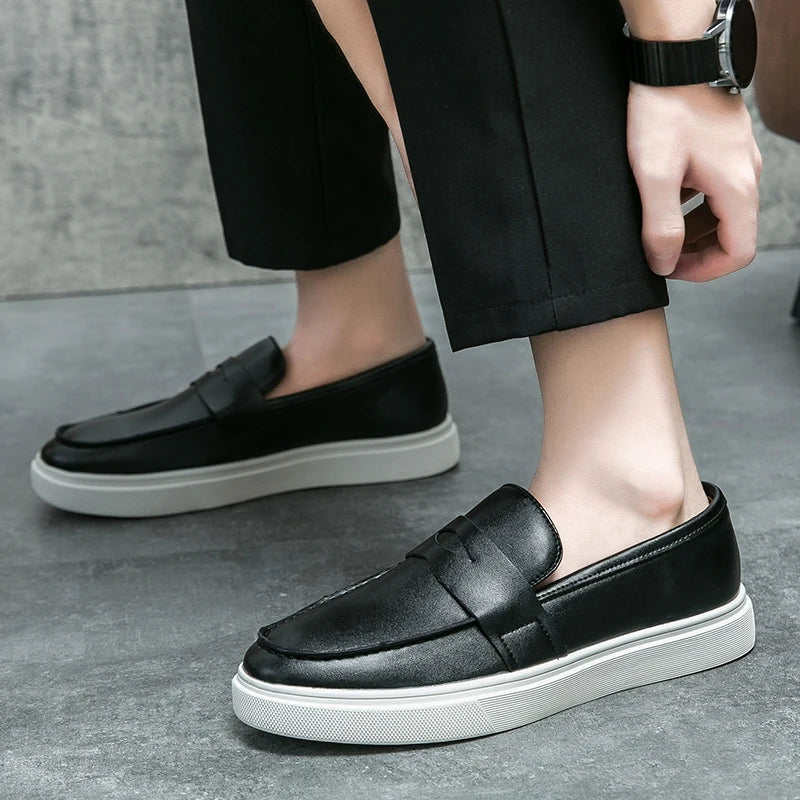Old Money Leather Penny Loafers - We Are Old Money DEE7B58B9AEC4D54B35A24B1F7C1DE79