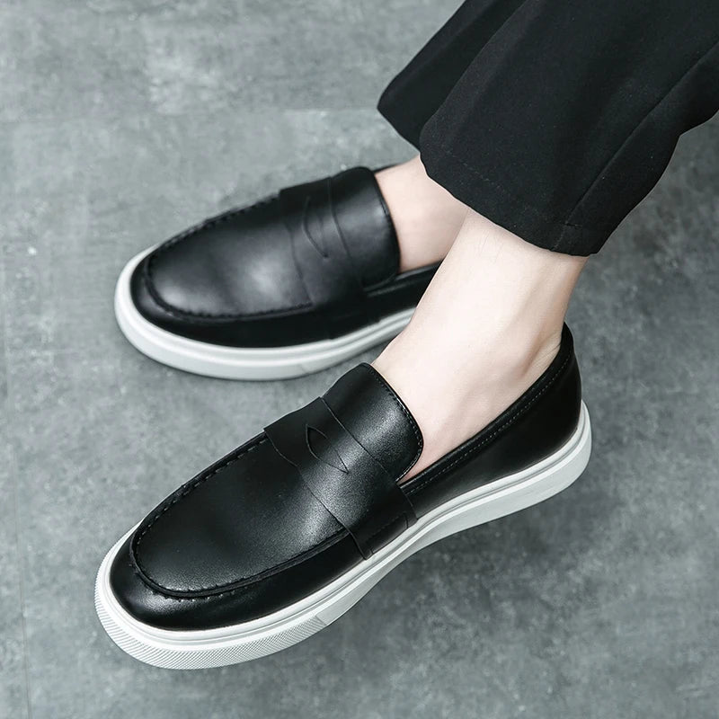 Old Money Leather Penny Loafers - We Are Old Money DEE7B58B9AEC4D54B35A24B1F7C1DE79