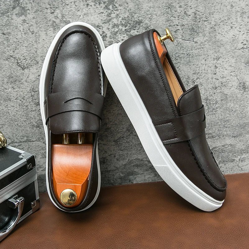 Old Money Leather Penny Loafers - We Are Old Money DEE7B58B9AEC4D54B35A24B1F7C1DE79