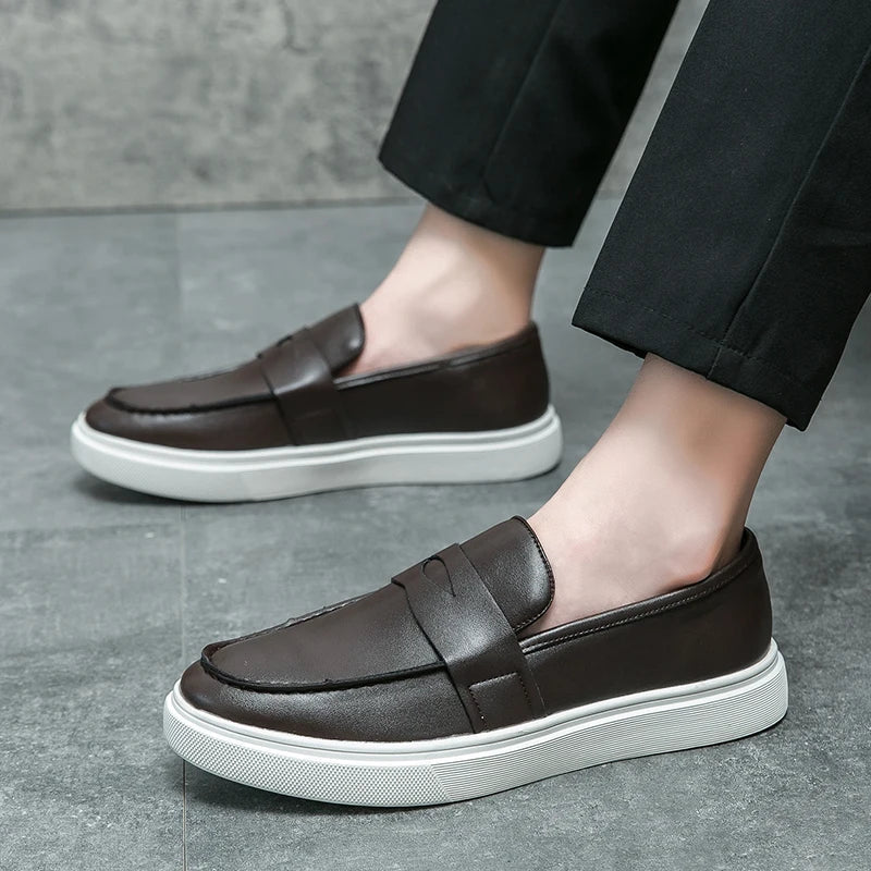 Old Money Leather Penny Loafers - We Are Old Money DEE7B58B9AEC4D54B35A24B1F7C1DE79